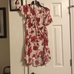 Free people pink and white dress